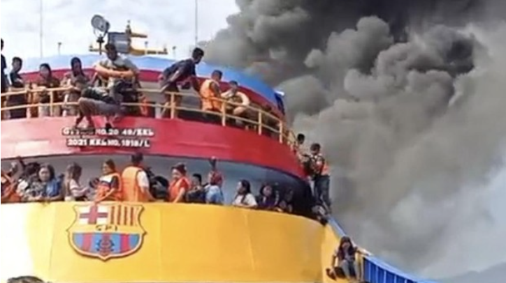 Insiden Kebakaran KM Gregorius Barcelona V di Sulut: Penumpang Panik dan Berani Lompat ke Laut